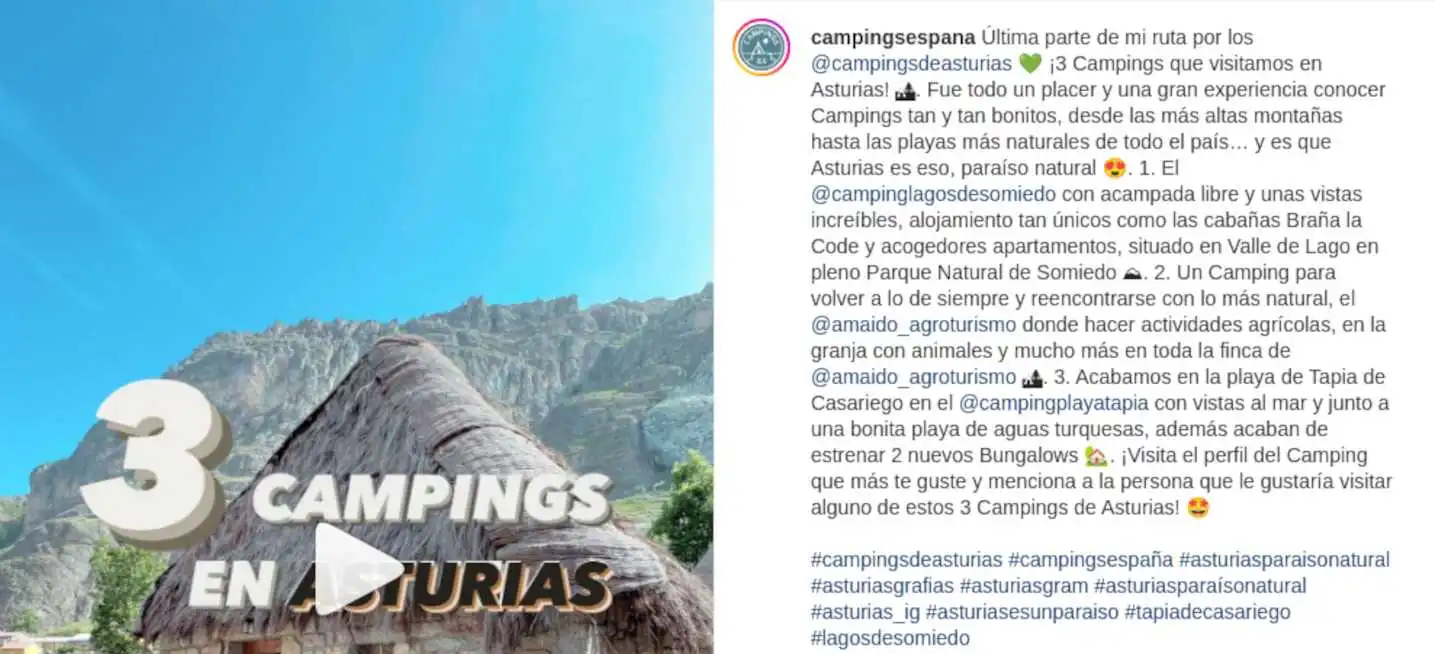 Camping Lagos de Somiedo en Campings en España (video)